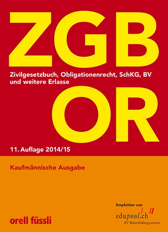 ZGB OR Kaufmännische Ausgabe