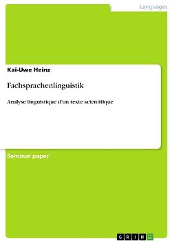 Fachsprachenlinguistik