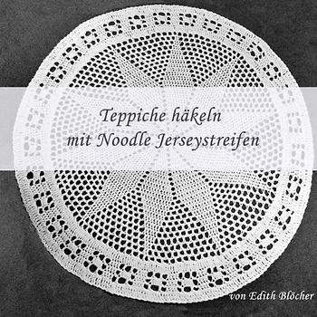 Teppiche haekeln mit Noodle Jerseystreifen