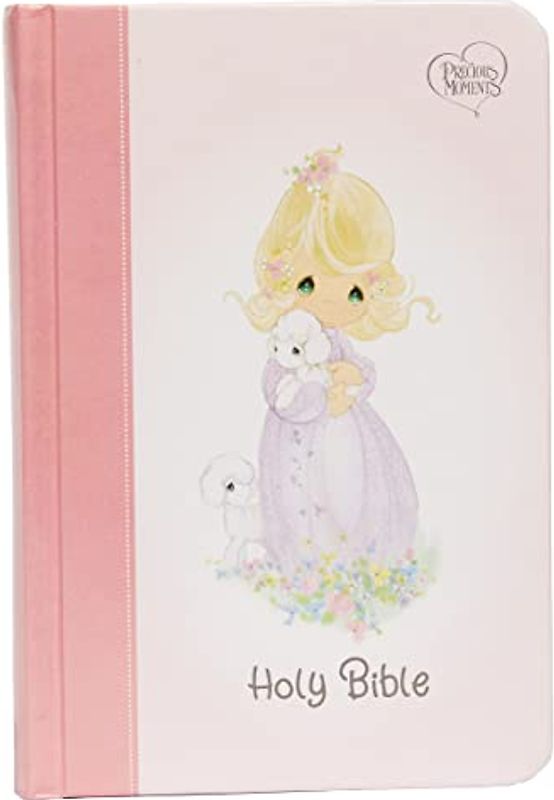 NKJV, Precious Moments Small Hands Bible, Hardcover, Pink, Comfort Print: Holy Bible, New King James Version