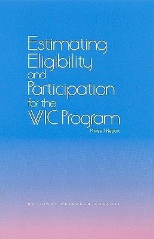 Estimating Eligibility and Participation for the Wic Program