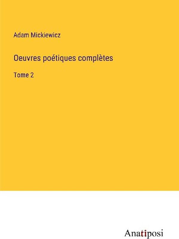 Oeuvres poétiques complètes