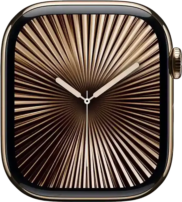 Apple Watch Series 10 46 mm Boîtier titane or [Wi-Fi + Cellulaire]