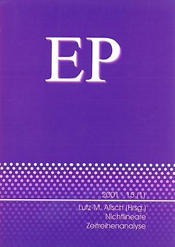 Themenheft: Nichtlineare Zeitreihenanalyse