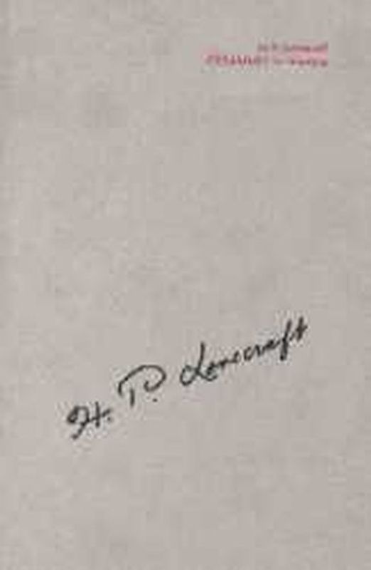 Gesammelte Werke - H.P. Lovecraft / Werkgruppe 1: Erzählungen / Gesammelte Werke