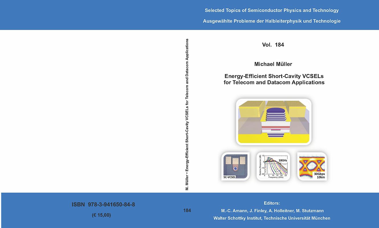 Energy-Efficient Short-Cavity VCSELs for Telecom and Datacom Applications