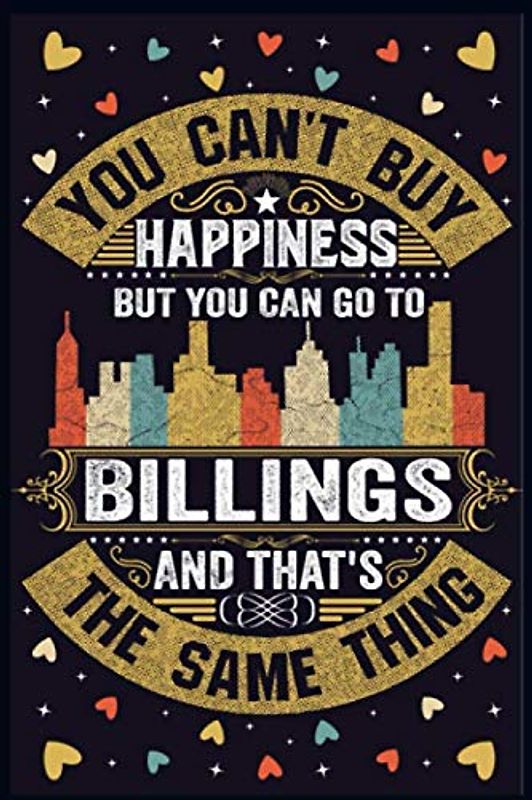 Billings Notebook: Home City Billings in Montana Pride Flag Journal