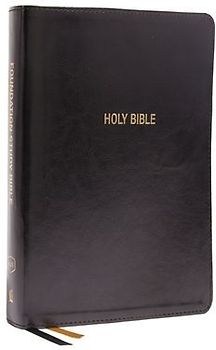Kjv, Foundation Study Bible, Large Print, Leathersoft, Black, Red Letter, Comfort Print