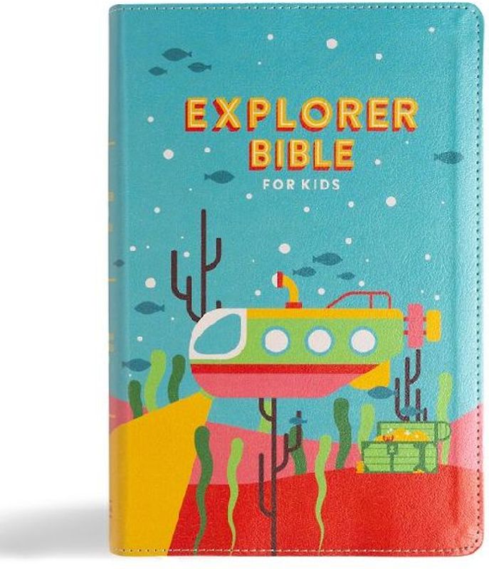 CSB Explorer Bible for Kids, Underwater Adventure Leathertouch