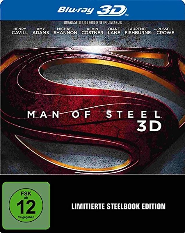 Man of Steel 3D [Steelbook, Limited Edition, 2 Discs] 3D Blu-ray Disc