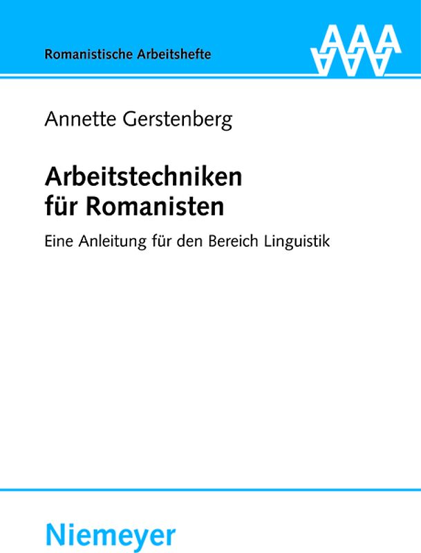 Arbeitstechniken für Romanisten