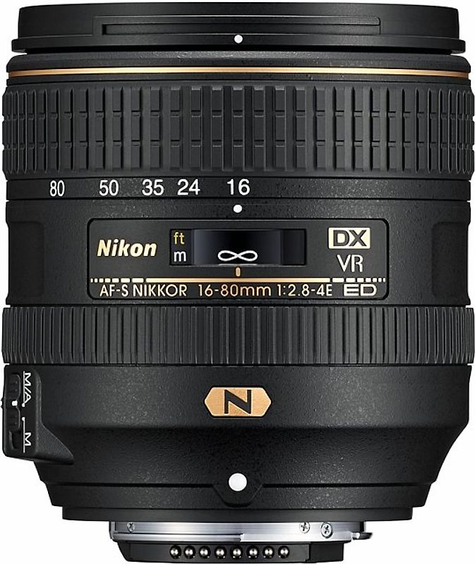 Nikon AF-S NIKKOR 16-80 mm F2.8-4.0E ED VR 72 mm Objectif (adapté à Nikon F) noir