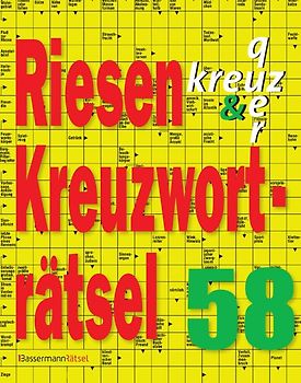 Riesen-Kreuzworträtsel 58 (5er VE)