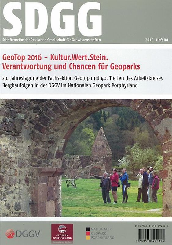 GeoTop 2016 -  Kultur.Wert.Stein, Verantwortung und Chancen für Geoparks