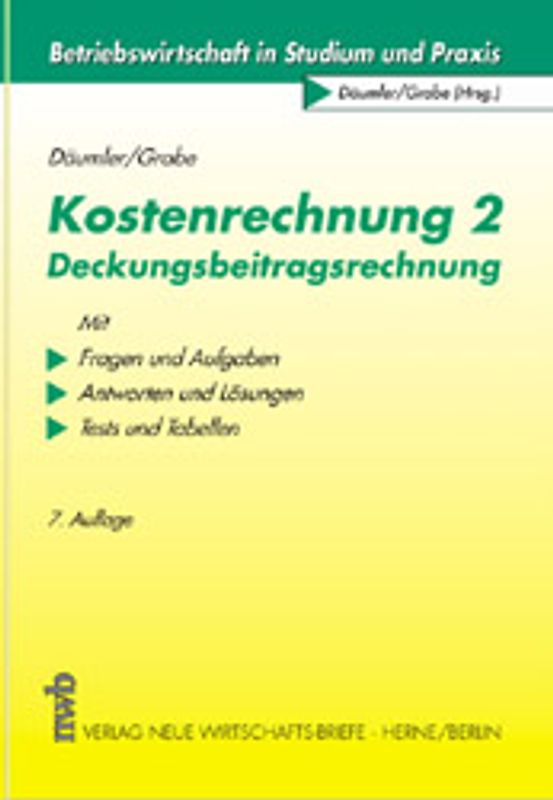 Kostenrechnung 2: Deckungsbeitragsrechnung
