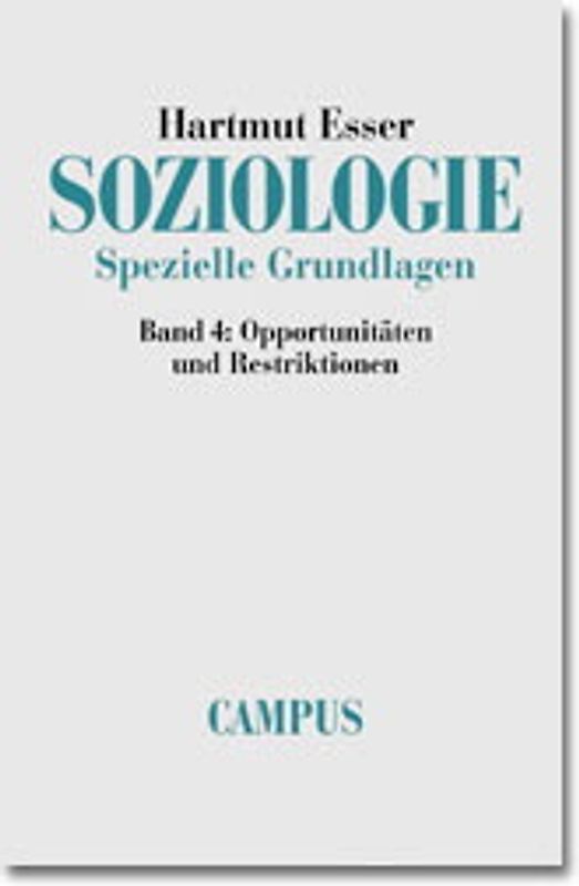 Soziologie. Spezielle Grundlagen