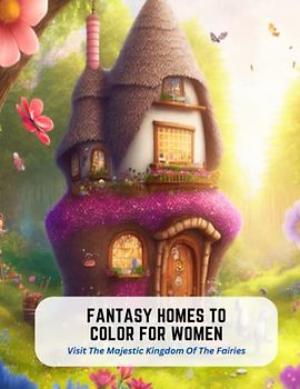 Fantasy Homes to Color for Women: Visit The Majestic Kingdom Of The Fairies