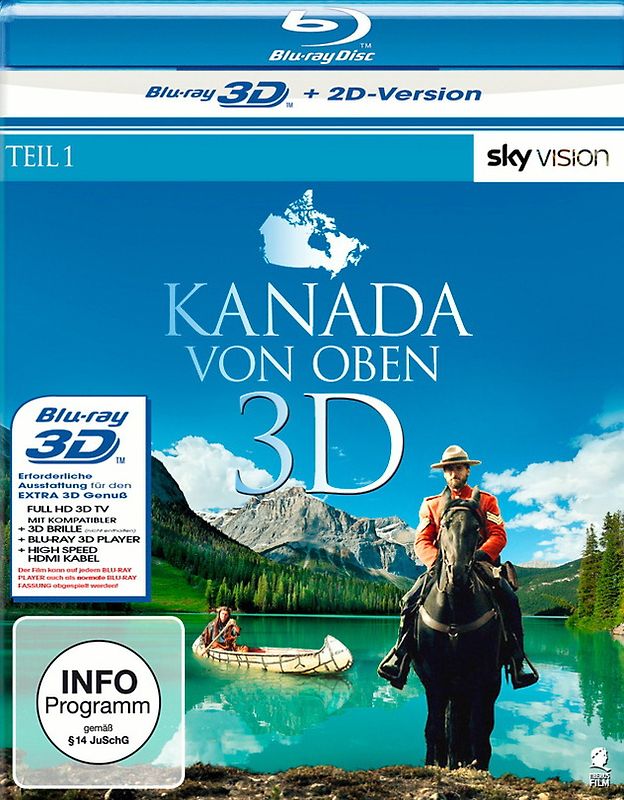Kanada von oben - Teil 1 3D [inkl. 2D Version] 3D Blu-ray Disc