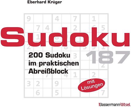 Sudoku Block 187 (5 Exemplare à 2,99 €)