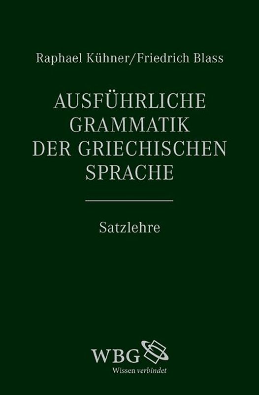 Ausführliche Grammatik der griechischen Sprache