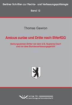 Amicus curiae und Dritte nach BVerfGG