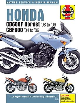 Honda CB600F Hornet & CBF600 (98 - 06) Haynes Repair Manual