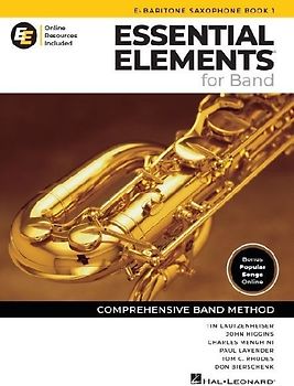 Essential Elements for Band Eb Baritone Saxophone Book 1 with Eei Online Resources Baritone Sax Method Songbook and Sheet Music for School Band Students and Teachers Comprehensive Band Method