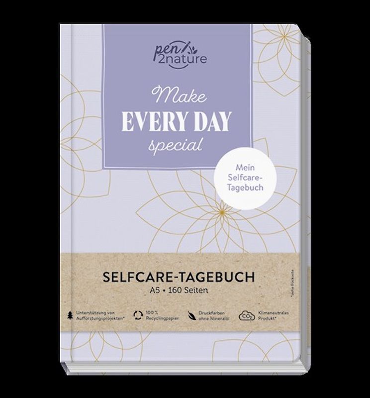 Make Every Day Special • Mein Selfcare-Journal • Eintragbuch A5, Hardcover