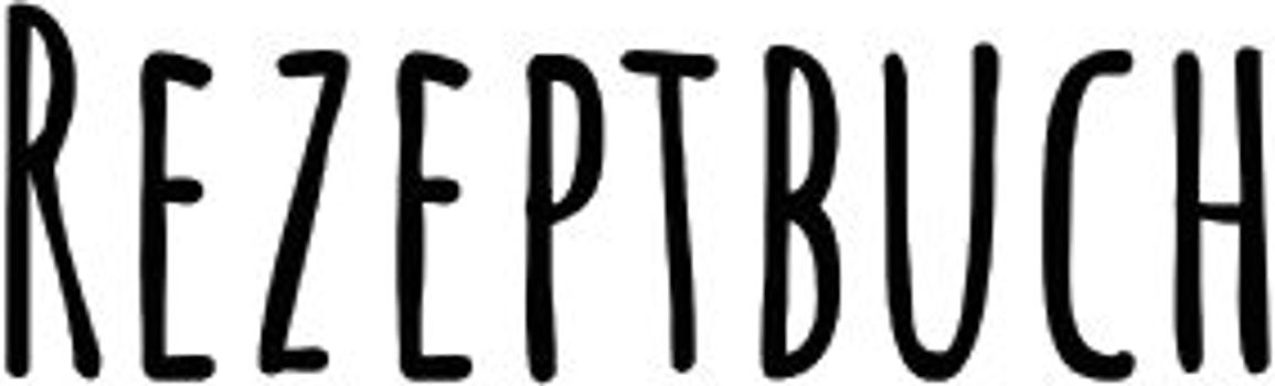 Rezeptbuch zum Selberschreiben