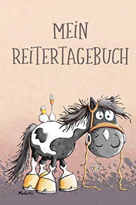 Mein Reitertagebuch: Übersichtliches Gute Laune Trainingsbuch für Pferdehalter und Reitbeteiligung , ca. A5, 110 Seiten, SW. Journal für das tägliche ... Termine, Futterplan und Platz für Notizen.