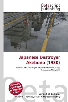 Japanese Destroyer Akebono (1930)