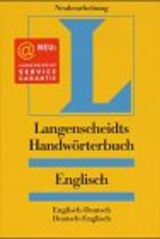 Langenscheidt Handwörterbücher. Englisch-Deutsch /Deutsch-Englisch