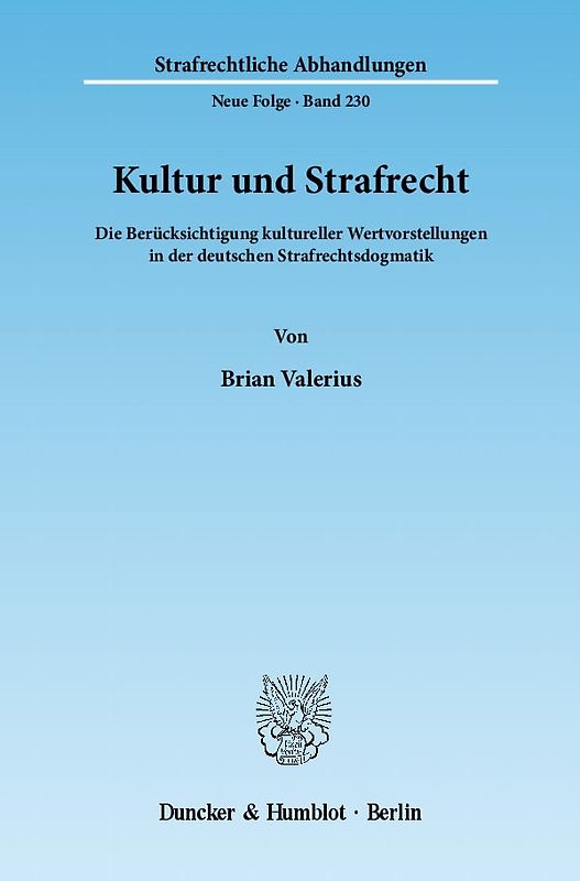 Kultur und Strafrecht.