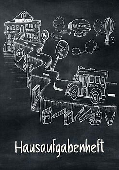 Hausaufgabenheft: Zum Notieren der Hausaufgaben für ein komplettes Schuljahr, inkl. Stundenplan, Schulnoten, Notizen