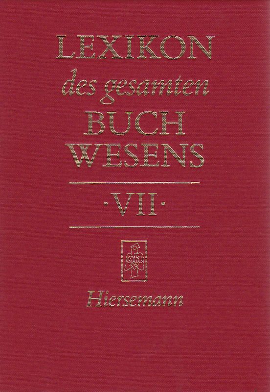 Lexikon des gesamten Buchwesens