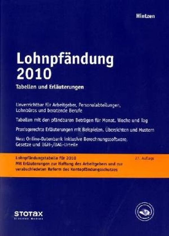 Lohnpfändung 2010