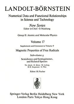 Semidiones and Semiquinones, and Related Species / Semidione und Semichinone, sowie verwandte Verbindungen