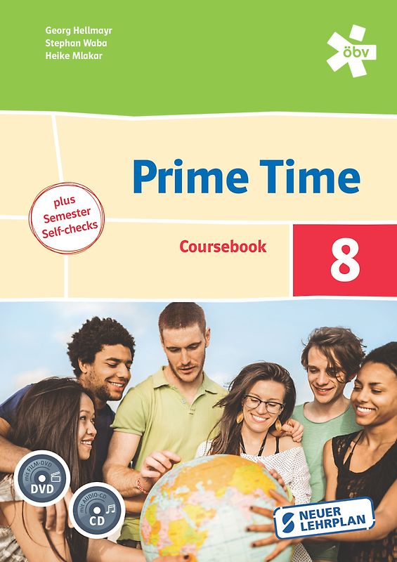 Prime Time 8. Coursebook plus Semester Self-checks, Schülerbuch mit Audio-CD/DVD + E-Book