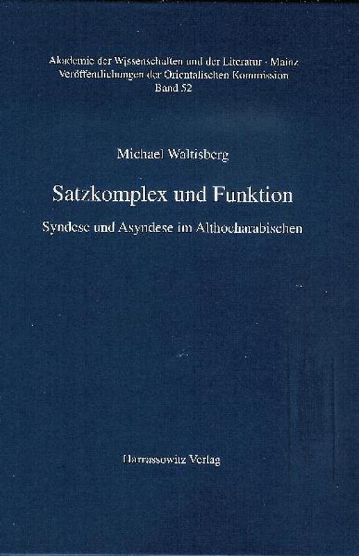 Satzkomplex und Funktion