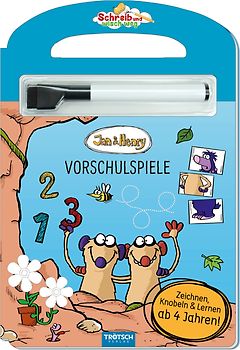 Trötsch Jan und Henry Schreib und wisch weg Pappenbuch Vorschulspiele