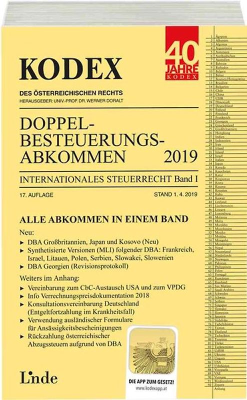 KODEX Doppelbesteuerungsabkommen 2019
