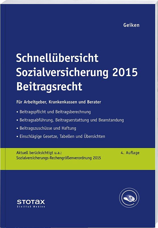 Schnellübersicht Sozialversicherung 2015 Beitragsrecht