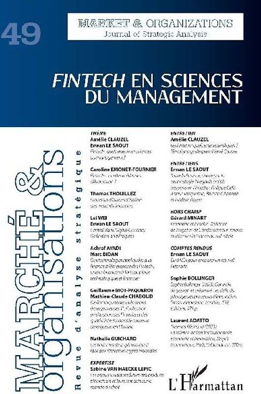 FinTech en sciences du management