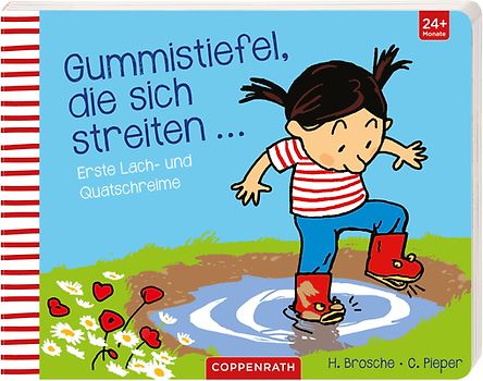 Gummistiefel, die sich streiten.... Erste Lach- und Quatschreime