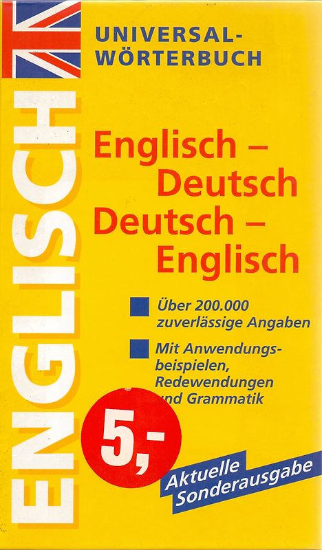 Universal Wörterbuch: englisch - deutsch, deutsch - englisch [Gebundene Ausgabe]