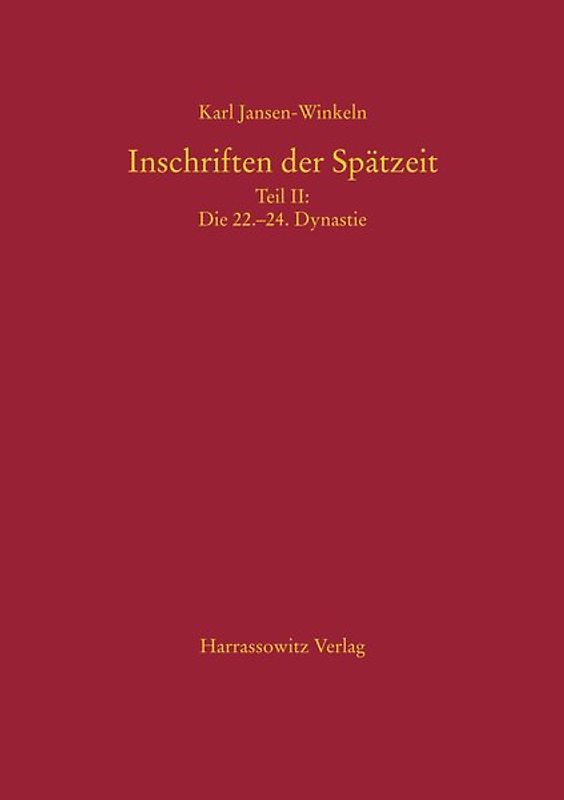 Inschriften der Spätzeit