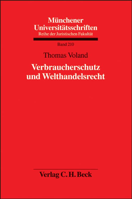 Verbraucherschutz und Welthandelsrecht