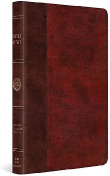 ESV Large Print Thinline Bible (Trutone, Burgundy/Red, Timeless Design)