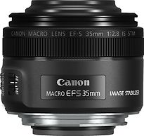 Canon EF-S 35 mm F2.8 IS STM Macro 49 mm Objectif (adapté à Canon EF-S) noir