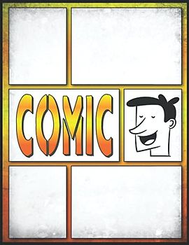 Comic Zeichnen Lernen Erwachsene: Ein großes Skizzenbuch mit 100 leeren Comicseiten, 3-6 weiße Tafel, mit Beschriftungsblasen - Anime & Comics Vorlage